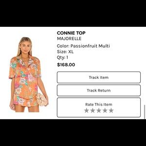 Majorelle Satin Floral Blouse